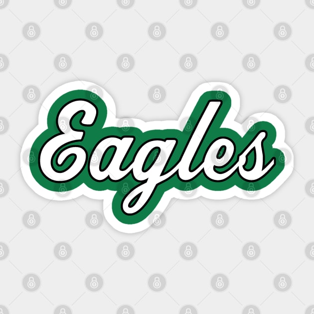 Script Philly Eagles Sticker by twothree